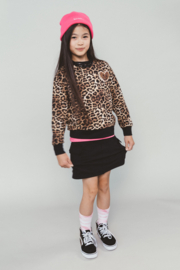 Moodstreet-Meisjes RISA sweat skirt-Zwart