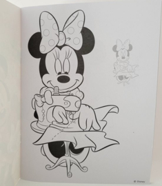 Walt Disney color and stickers - Minnie-Roze