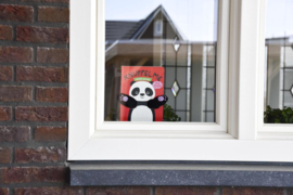 Image Books-Knuffel me - Kleine panda- Rood