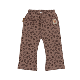 Frogs and Dogs-Meisjes broek jungle flair leopard-Taupe