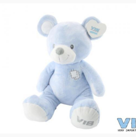 VIB-Pluche Beer Groot Zittend 60cm-Blauw