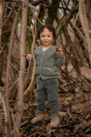 Little Dutch-Jongens gebreide vest-Forest green