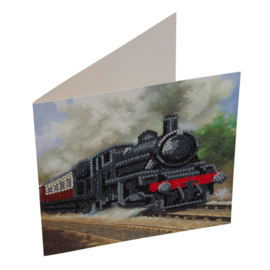 Craft Buddy- Card Kit-Diamand Painting Train (partial)- Multi Color