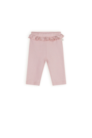 Petite Maison- Meisjes Broek-Skyler  met ruchesdetail-Pastel roze