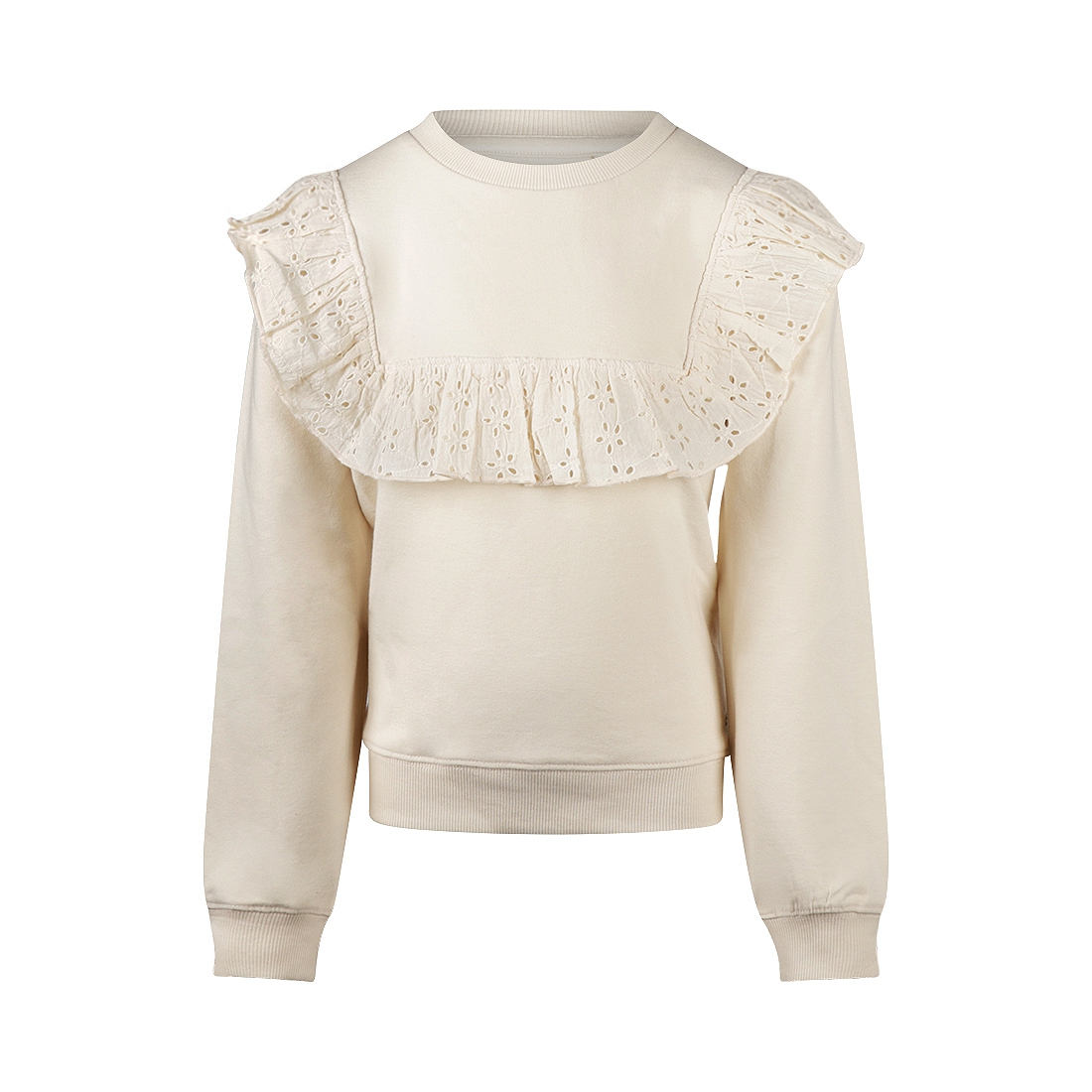 No Way Monday-Meisjes Sweater-Off white