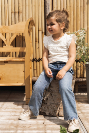 Koko Noko-Meisjes Jeansbroek-wide leg-Blue jeans