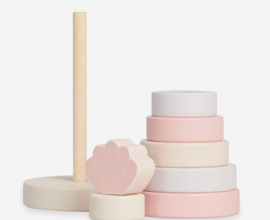 Jollein-Houten Stapeltoren - Shell - Pink