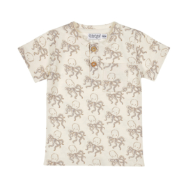 Dirkje-Jongens T-shirt Korte mouw-Off white