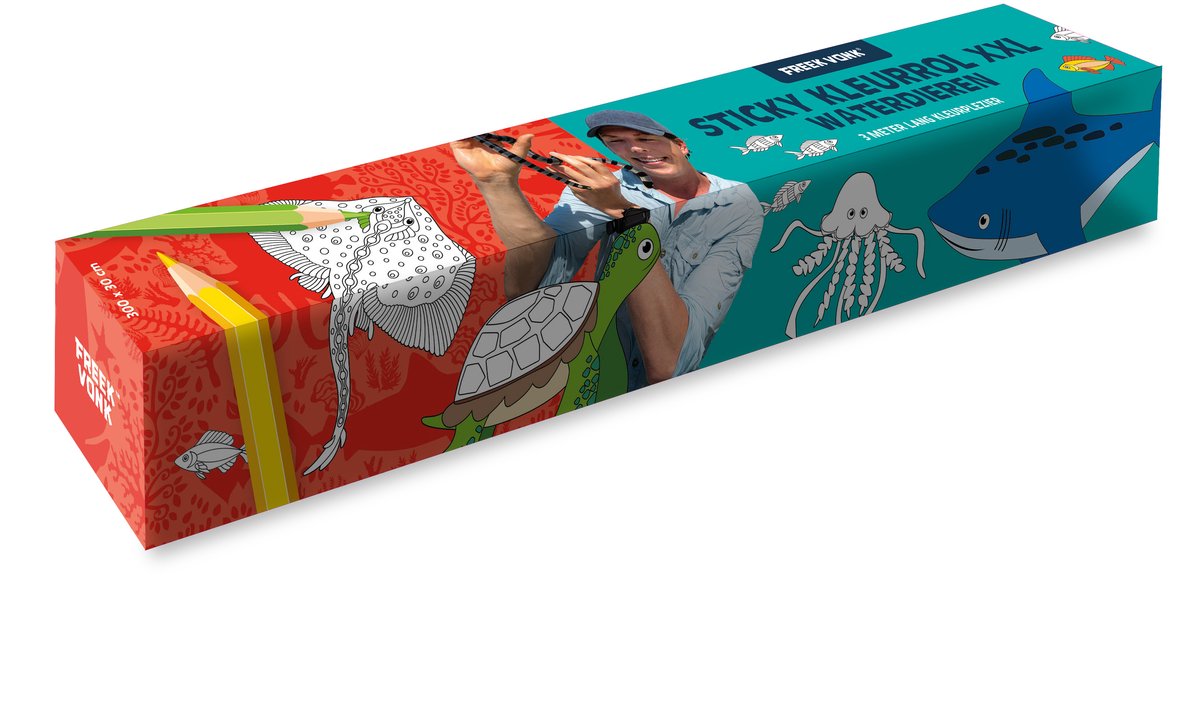 Interstat-Freek Vonk sticky kleurrol-waterdieren