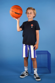 Moodstreet-Jongens LEWIS basketball T-shirt-Zwart