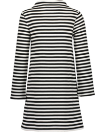 Blue Seven-Meisjes jurk streep-zwart