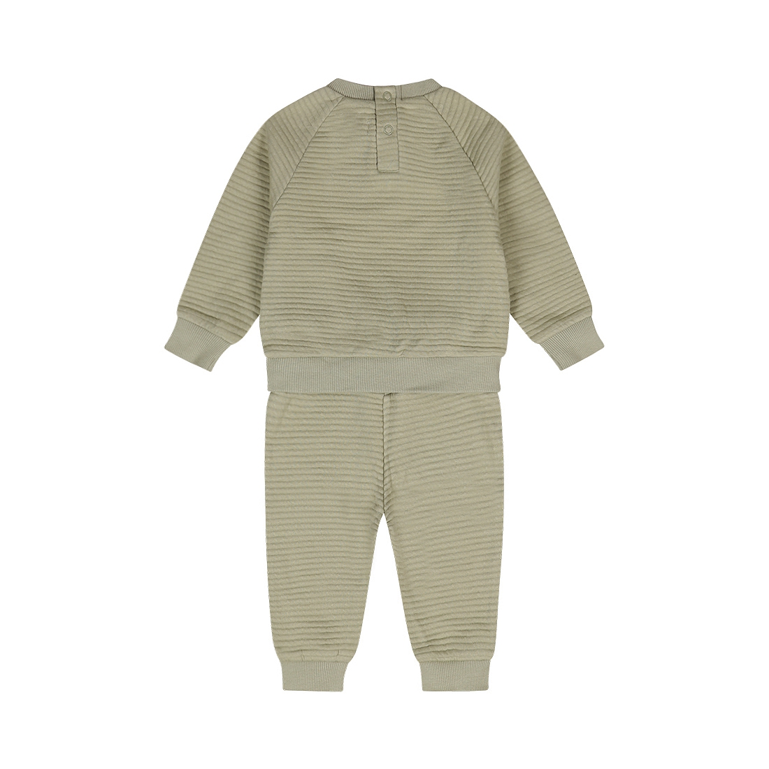 Dirkje-Jongens 2 pce babysuit-Light green