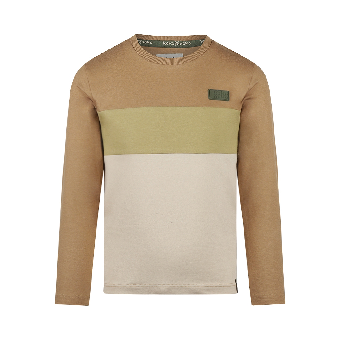 Koko Noko-Jongens T-shirt ls-Dark sand