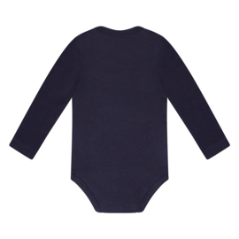 Dirkje-Baby Jongens romper lange mouw- Navy