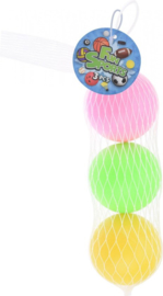 Free And Easy Beachball Balletjes 3 Stuks-Groen/geel/roze