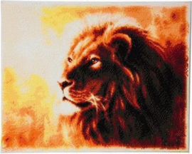 Craft Buddy- Art Kit-Diamond Painting -Proud Lion- Multi Color