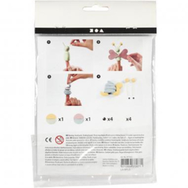 Creotime-Mini Creative Kit-vingerpoppen -multi color