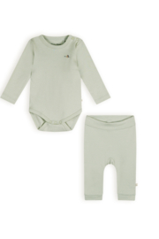 Petite Maison-2 delig set Stormy-Romper + Jogger legging-Sea foam