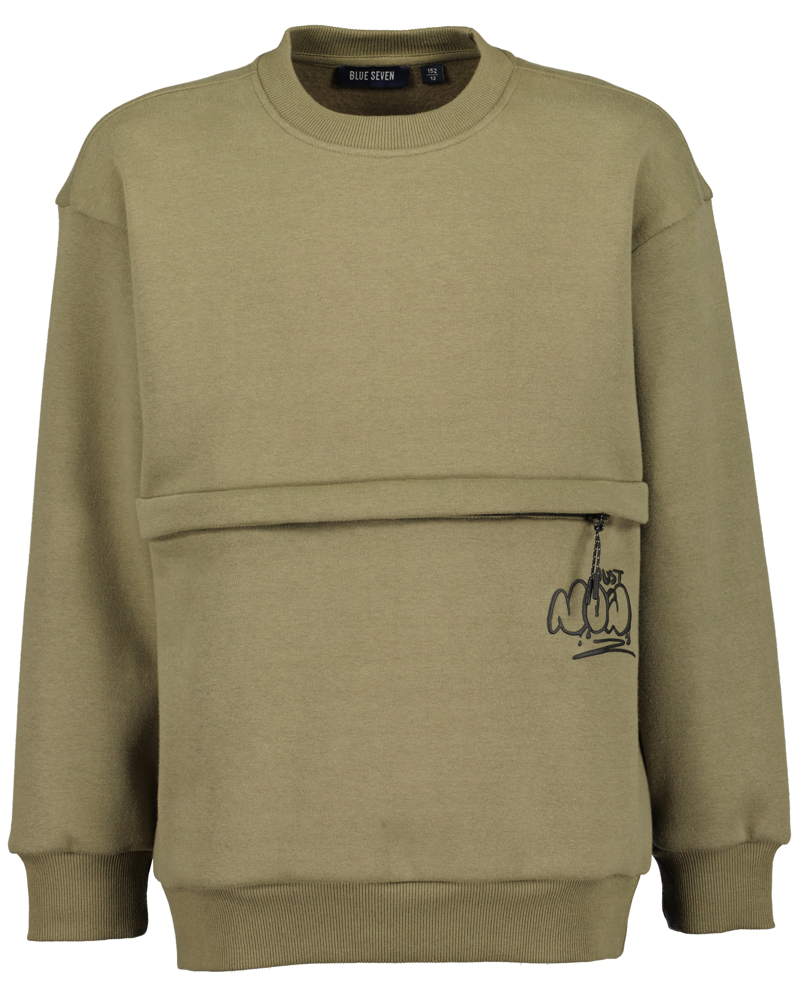 Blue Seven -Jongens Sweater-Khaki