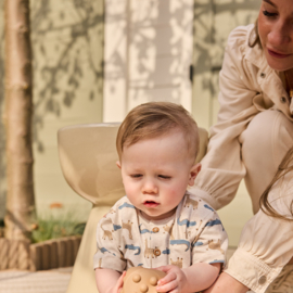 Dirkje-Jongens T-shirt, loose fit-Off white