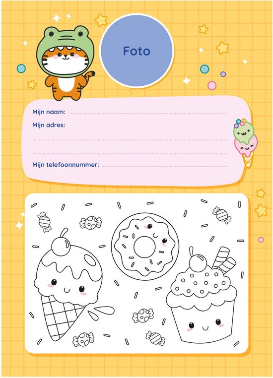 Deltas-Ik hou van Kawaii vriendenboek- Hardcover