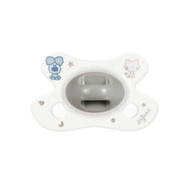 Difrax- Woezel en Pip Fopspeen -Natural- Newborn-White