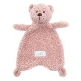 VIB-Knuffeldoekje met Berenhoofd Teddy-Rose smoke