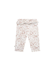 Petite Maison-Skyler pants with ruffle detail at waist-AOP Leaves