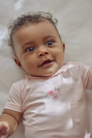 Little Dutch -Romper korte mouw roze Blossom