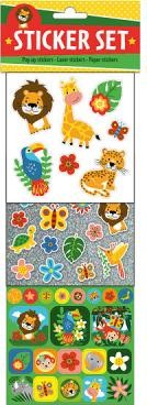 Stickerset - Wilde dieren- meerdere kleuren