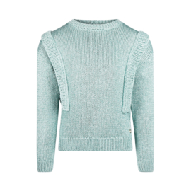 Koko Noko-Meisjes Sweater ls-Dusty blue