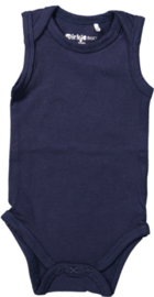 Dirkje-Baby Jongens romper mouwloos- Navy