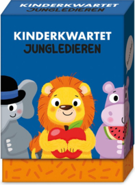 Imagebooks-Kinderkwartet jungledieren-donker blauw