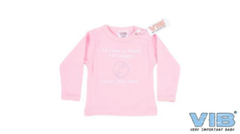 VIB-Girls T-Shirt Roze Als Papa en Mama NEE zeggen: 0800-OPA-OMA -Rose-white
