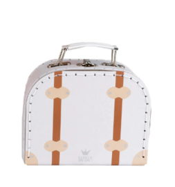 Bam Bam-Reiskoffer vintage klein-Wit
