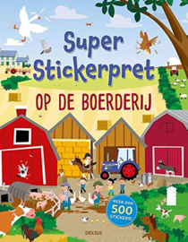 Deltas--Super Stickerpret - Op de boerderij-Multi Color