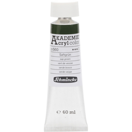 Acryl color-sap green (560), semi-transparent, fade resistant, 60ml-Schmincke AKADEMIE