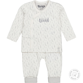 Dirkje-Babypakje 2 pce Bio Cotton-Gebroken wit