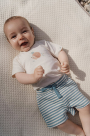 Little Dutch -Korte broek blauw Stone Blue stripe