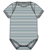 Little Dutch -Romper korte mouw blauw Stone Blue stripe