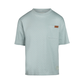 Koko Noko-Jongens T-shirt verlaagde shouder- Licht blauw