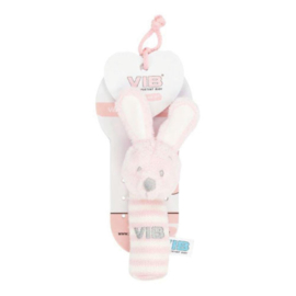 VIB-Girls Squeaker met Konijnenhoofd-Rose