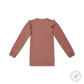 Koko Noko-Meisjes Jurk Nena Ls Bio Cotton-Dusty Pink