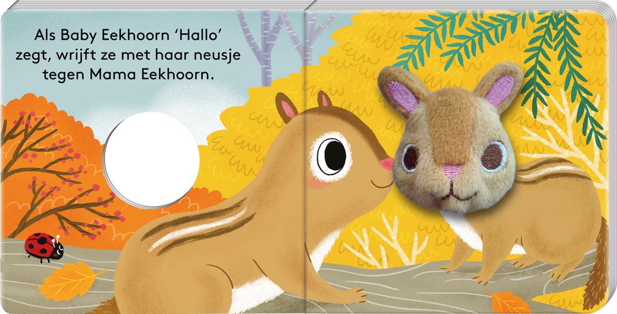Image Books-Vingerpopboek-Baby Eekhoorn-Multi Color