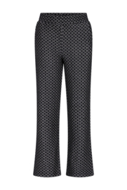 Moodstreet-Meisjes BELLE jacquard trousers-Zwart