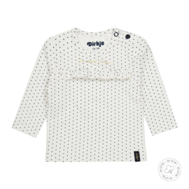 Dirkje-Baby Girls  t-shirt l.s Bio Cotton-Off white