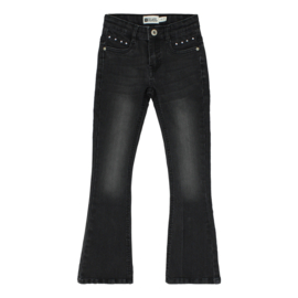 No Way Monday-Girls Flared jeans-Black jeans