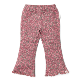 Little Dutch-Meisjes flared broek-Rouge flower