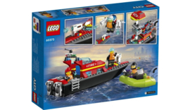 LEGO City Brandweer Reddingsboot Brand-60373-Multi Color