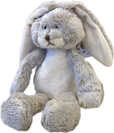 Take me home-Pluche konijn zittend 19/29 cm-Gebroken wit of beige